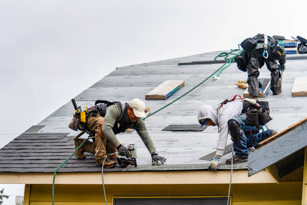 Professional Gutter Installation technician working in Indian Valley, ID